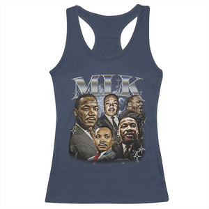 Martin Luther King Racerback Tank Top Black History Month Pride MLK Bootleg Rap Tee TS10 Navy Print Your Wear