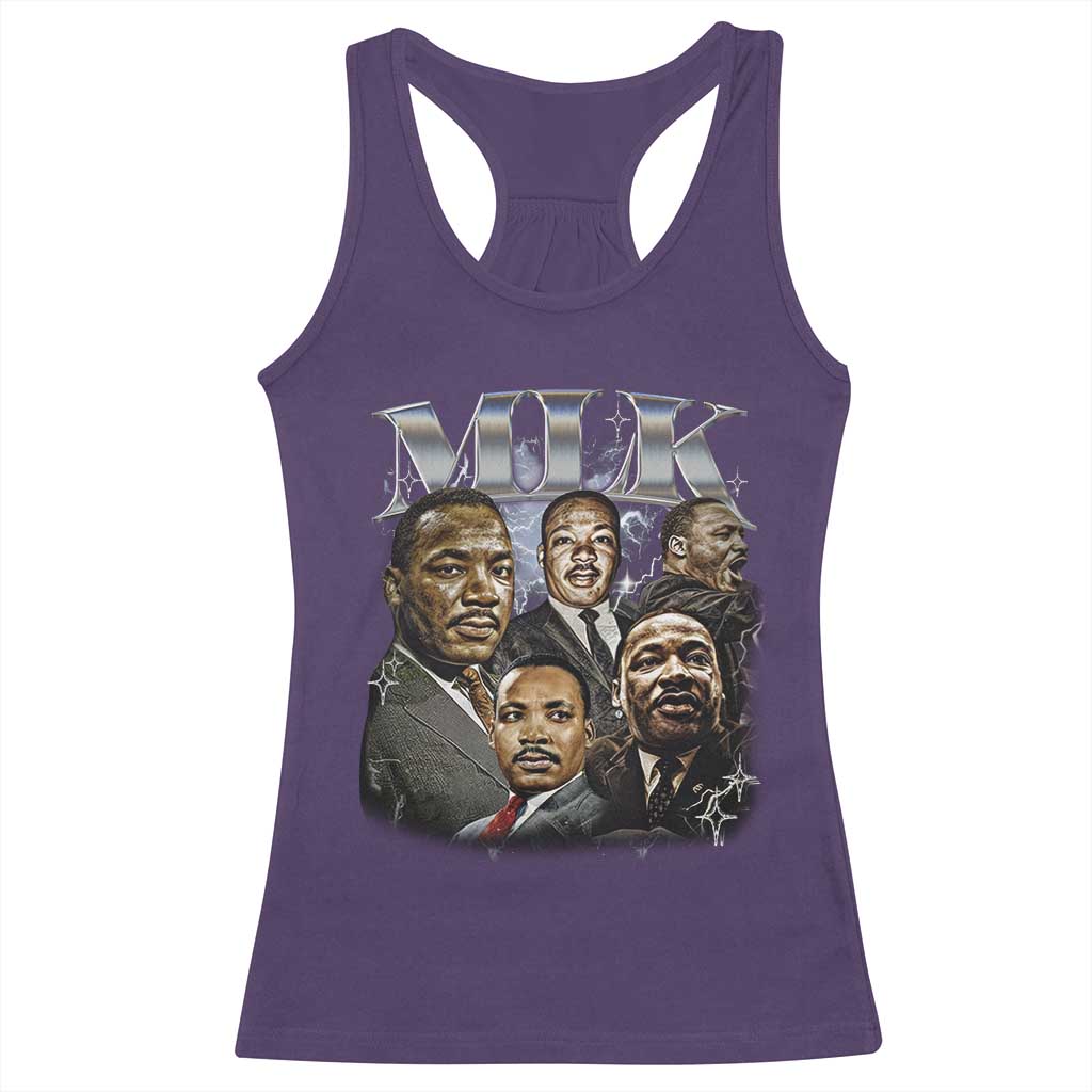 Martin Luther King Racerback Tank Top Black History Month Pride MLK Bootleg Rap Tee TS10 Purple Print Your Wear