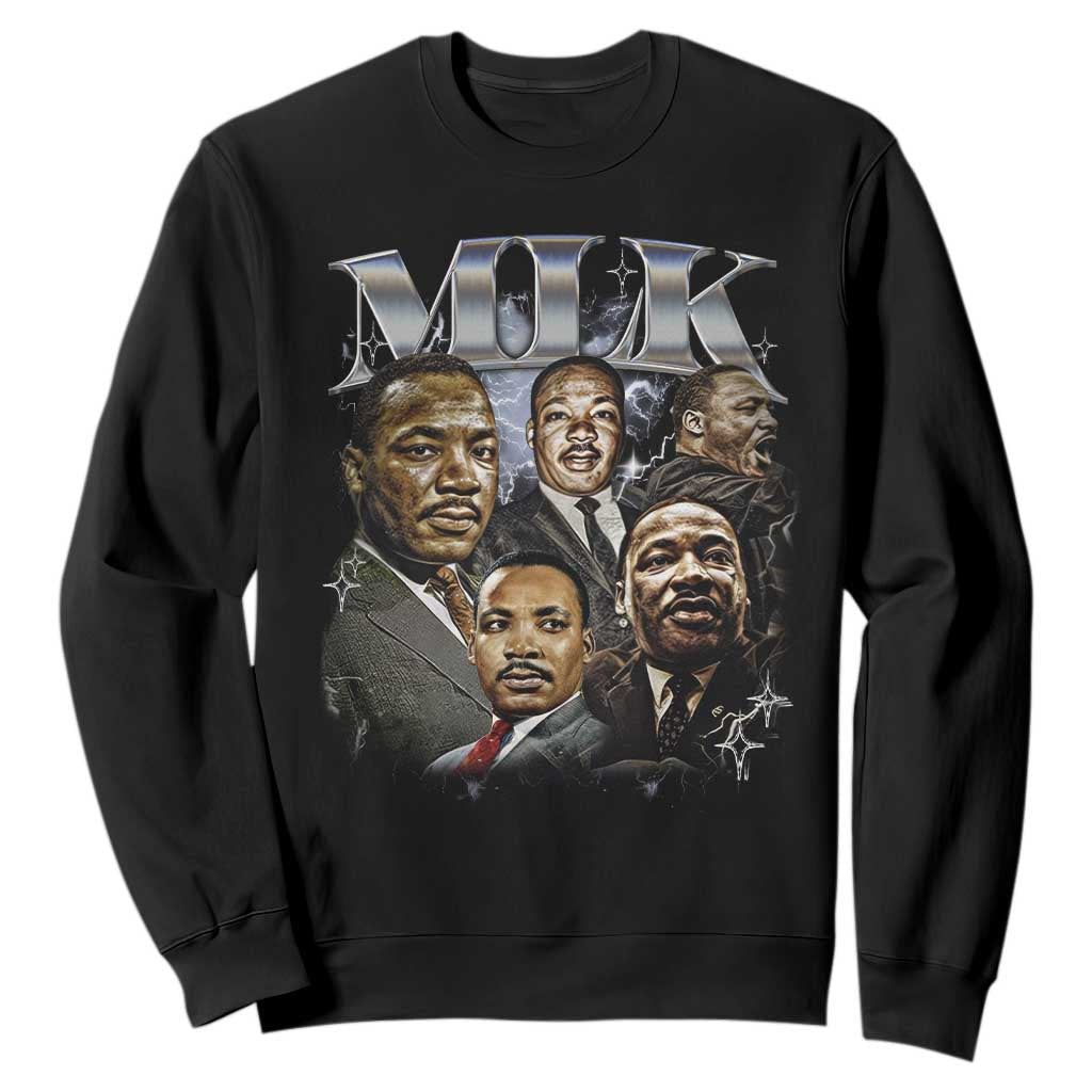 Martin Luther King Sweatshirt Black History Month Pride MLK Bootleg Rap Tee TS10 Black Print Your Wear