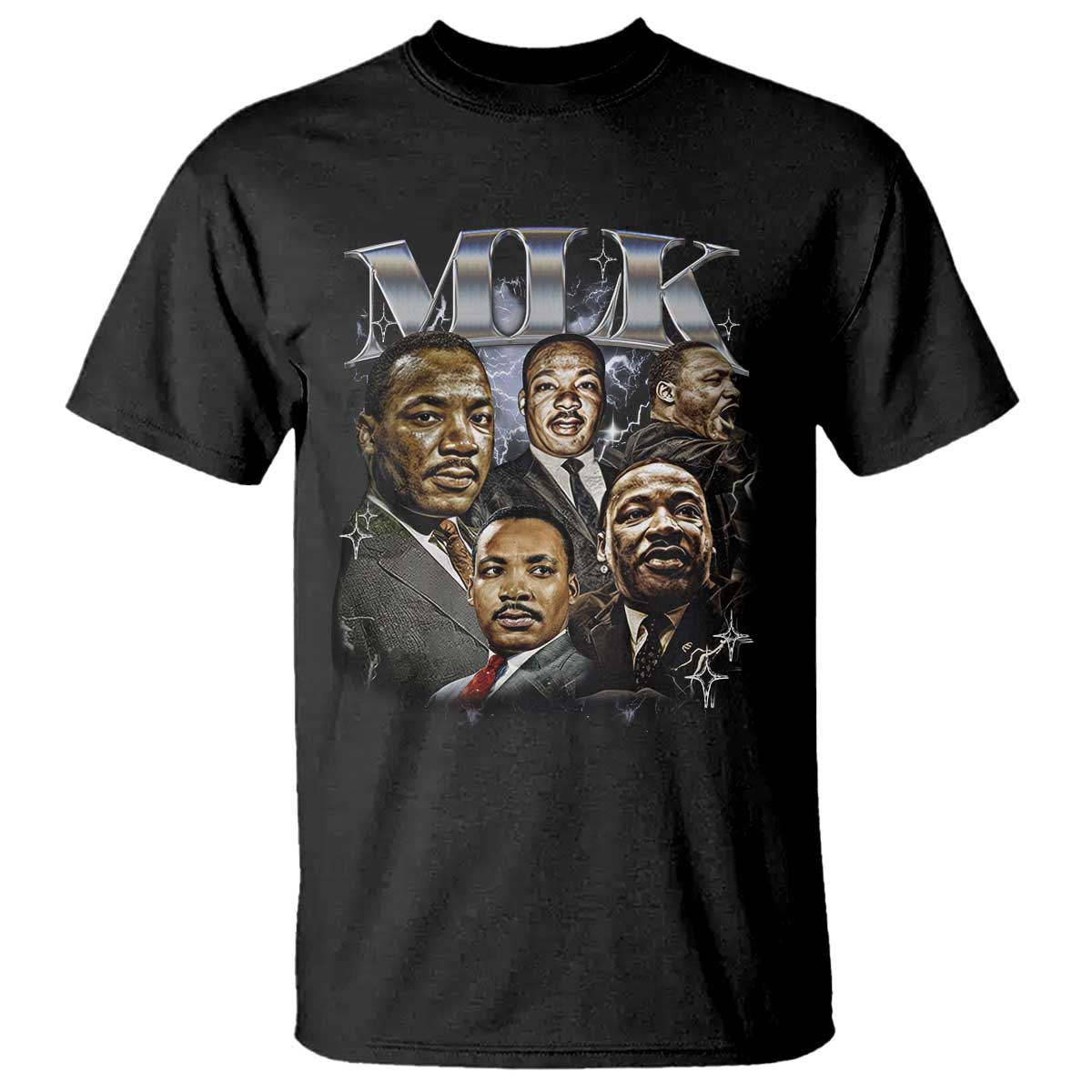 Martin Luther King T Shirt Black History Month Pride MLK Bootleg Rap Tee TS10 Black Print Your Wear