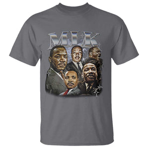 Martin Luther King T Shirt Black History Month Pride MLK Bootleg Rap Tee TS10 Charcoal Print Your Wear
