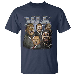 Martin Luther King T Shirt Black History Month Pride MLK Bootleg Rap Tee TS10 Navy Print Your Wear
