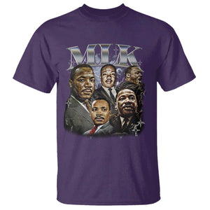 Martin Luther King T Shirt Black History Month Pride MLK Bootleg Rap Tee TS10 Purple Print Your Wear