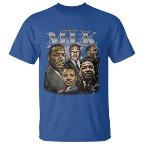 Martin Luther King T Shirt Black History Month Pride MLK Bootleg Rap Tee TS10 Royal Blue Print Your Wear