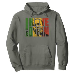 Martin Luther King Hoodie Black History Month MLK I Have A Dream TS10 Military Green Print Your Wear