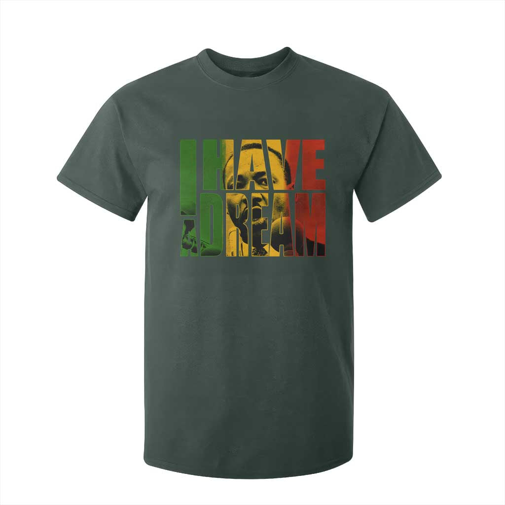 Martin Luther King T Shirt For Kid Black History Month MLK I Have A Dream TS10 Dark Forest Green Print Your Wear
