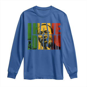 Martin Luther King Long Sleeve Shirt Black History Month MLK I Have A Dream TS10 Royal Blue Print Your Wear