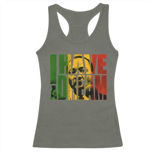 Martin Luther King Racerback Tank Top Black History Month MLK I Have A Dream TS10 Military Green Print Your Wear