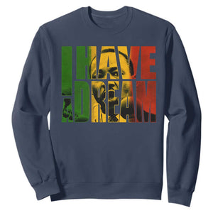 Martin Luther King Sweatshirt Black History Month MLK I Have A Dream TS10 Navy Print Your Wear