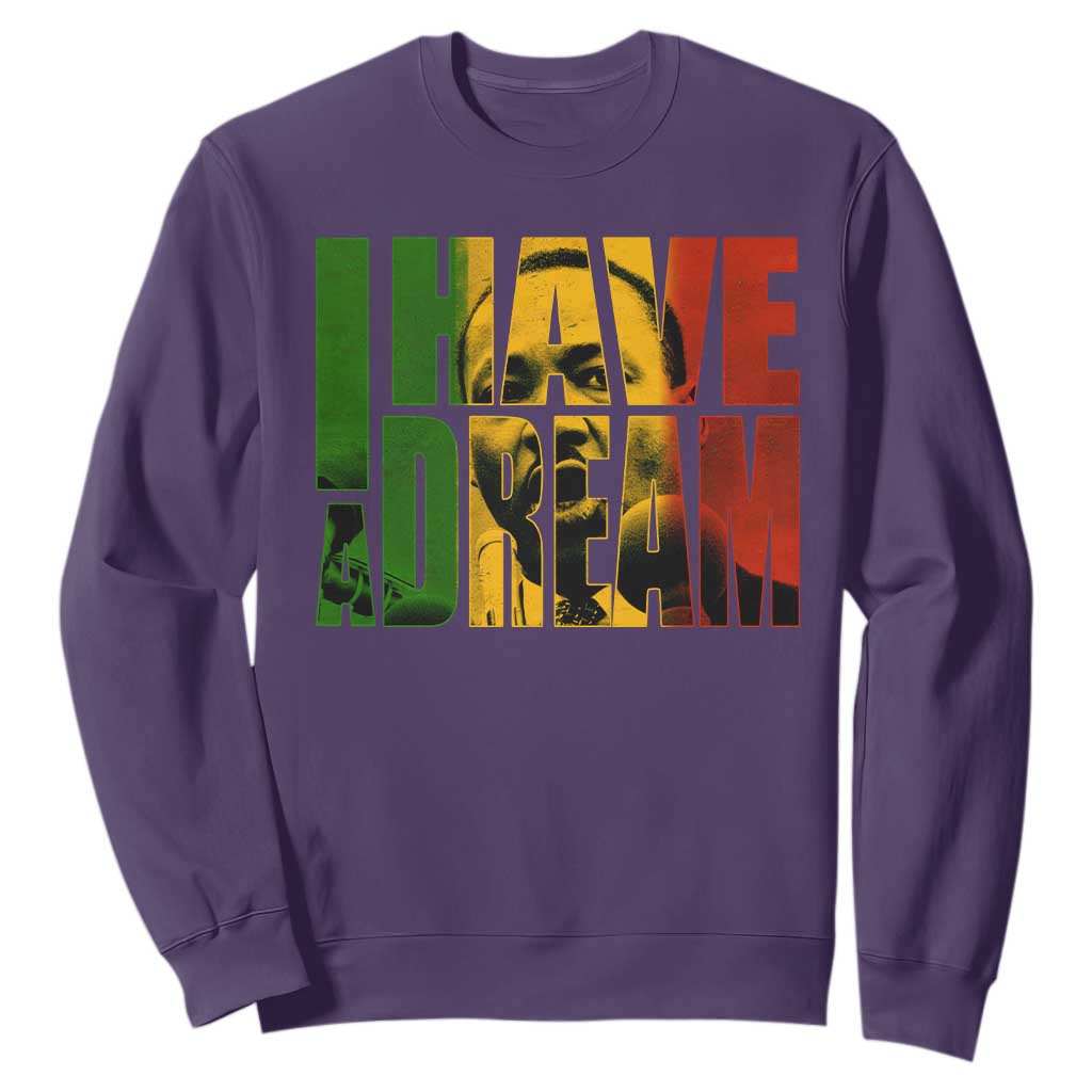 Martin Luther King Sweatshirt Black History Month MLK I Have A Dream TS10 Purple Print Your Wear