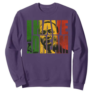 Martin Luther King Sweatshirt Black History Month MLK I Have A Dream TS10 Purple Print Your Wear
