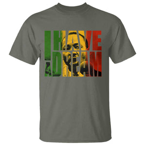 Martin Luther King T Shirt Black History Month MLK I Have A Dream TS10 Military Green Print Your Wear