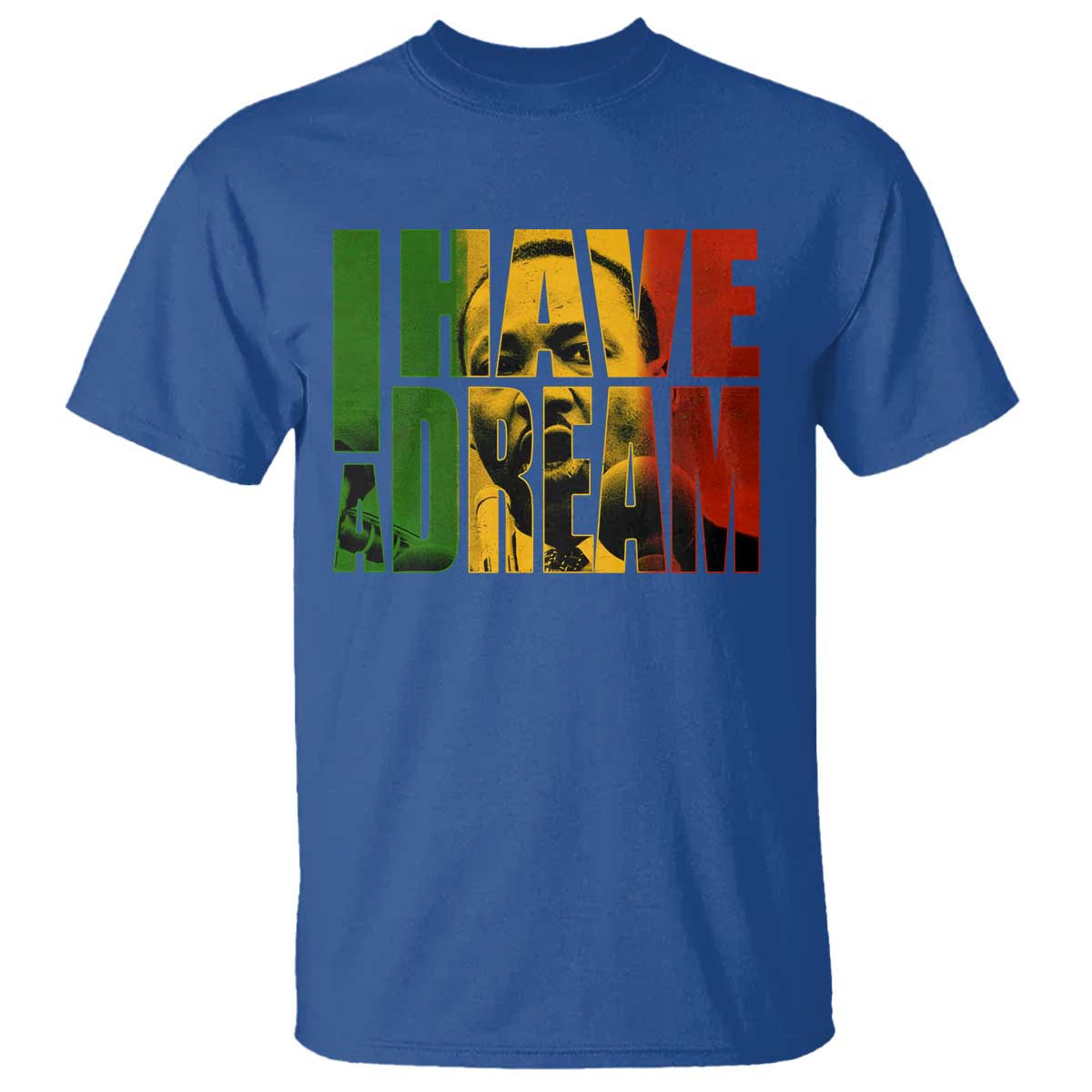 Martin Luther King T Shirt Black History Month MLK I Have A Dream TS10 Royal Blue Print Your Wear