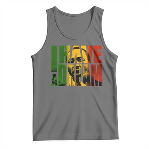 Martin Luther King Tank Top Black History Month MLK I Have A Dream TS10 Black Heather Print Your Wear
