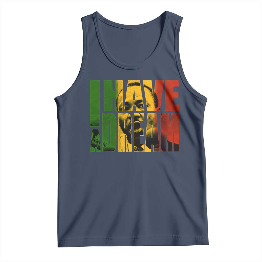 Martin Luther King Tank Top Black History Month MLK I Have A Dream TS10 Navy Print Your Wear
