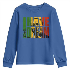 Martin Luther King Youth Sweatshirt Black History Month MLK I Have A Dream TS10 Royal Blue Print Your Wear