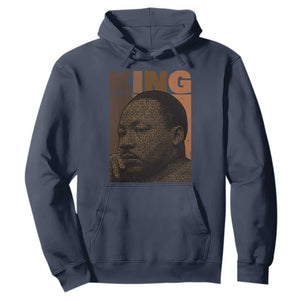 Martin Luther King Hoodie Black History Month MLK Melanin African American TS10 Navy Print Your Wear