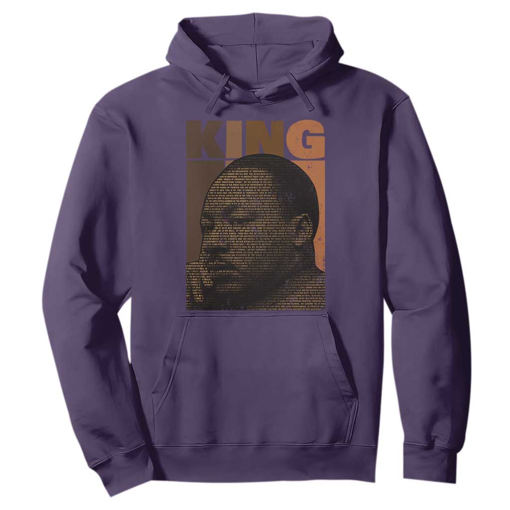 Martin Luther King Hoodie Black History Month MLK Melanin African American TS10 Purple Print Your Wear