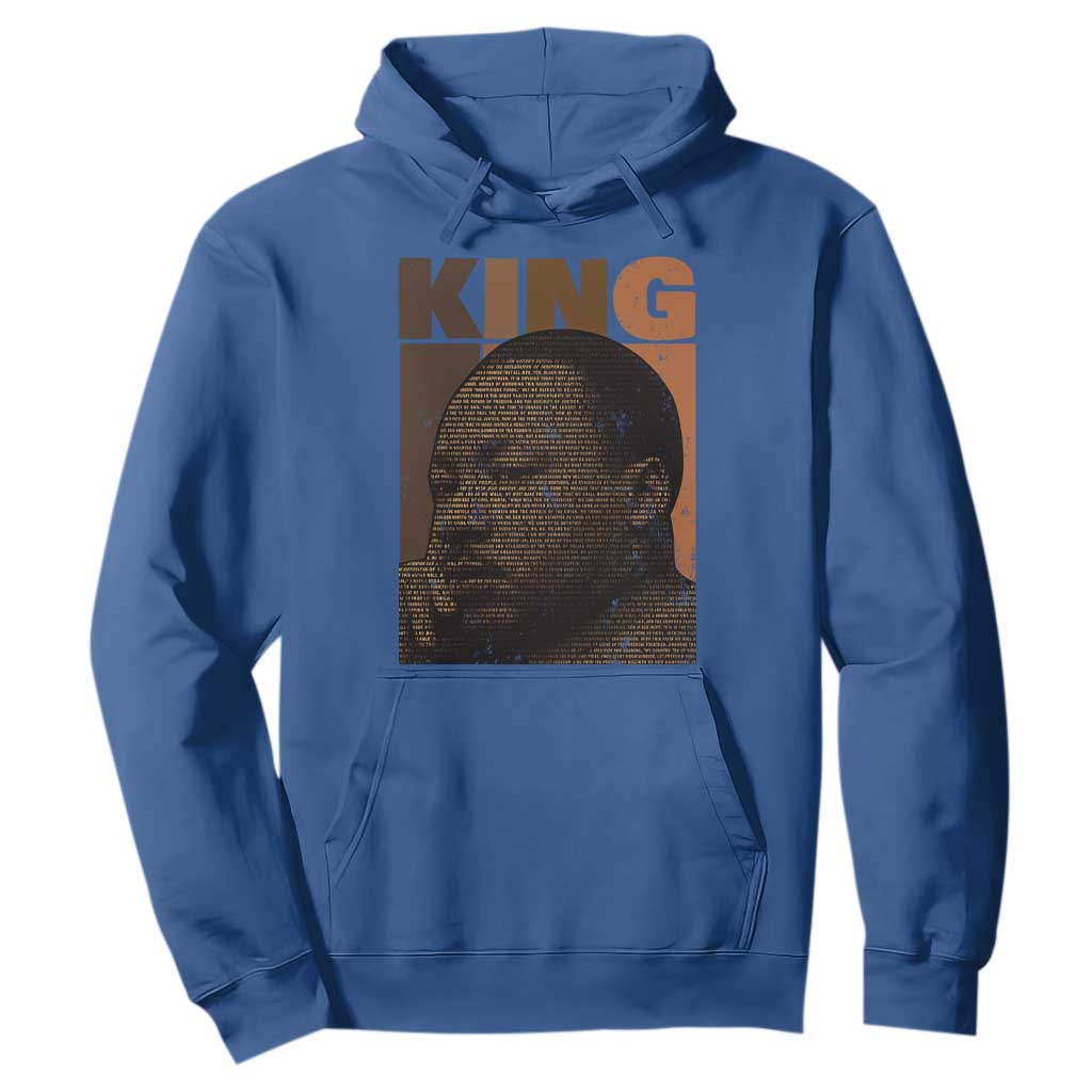 Martin Luther King Hoodie Black History Month MLK Melanin African American TS10 Royal Blue Print Your Wear