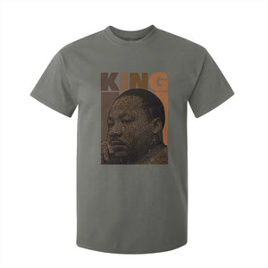 Martin Luther King T Shirt For Kid Black History Month MLK Melanin African American TS10 Military Green Print Your Wear