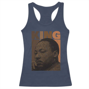 Martin Luther King Racerback Tank Top Black History Month MLK Melanin African American TS10 Navy Print Your Wear