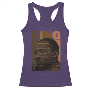 Martin Luther King Racerback Tank Top Black History Month MLK Melanin African American TS10 Purple Print Your Wear