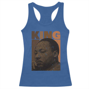 Martin Luther King Racerback Tank Top Black History Month MLK Melanin African American TS10 Royal Blue Print Your Wear