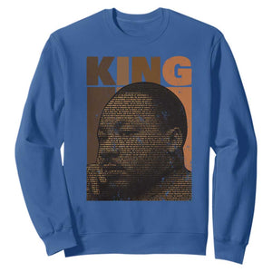 Martin Luther King Sweatshirt Black History Month MLK Melanin African American TS10 Royal Blue Print Your Wear