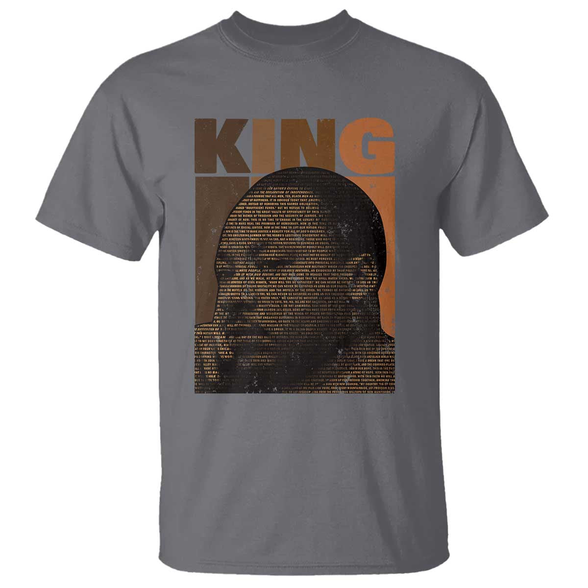 Martin Luther King T Shirt Black History Month MLK Melanin African American TS10 Charcoal Print Your Wear