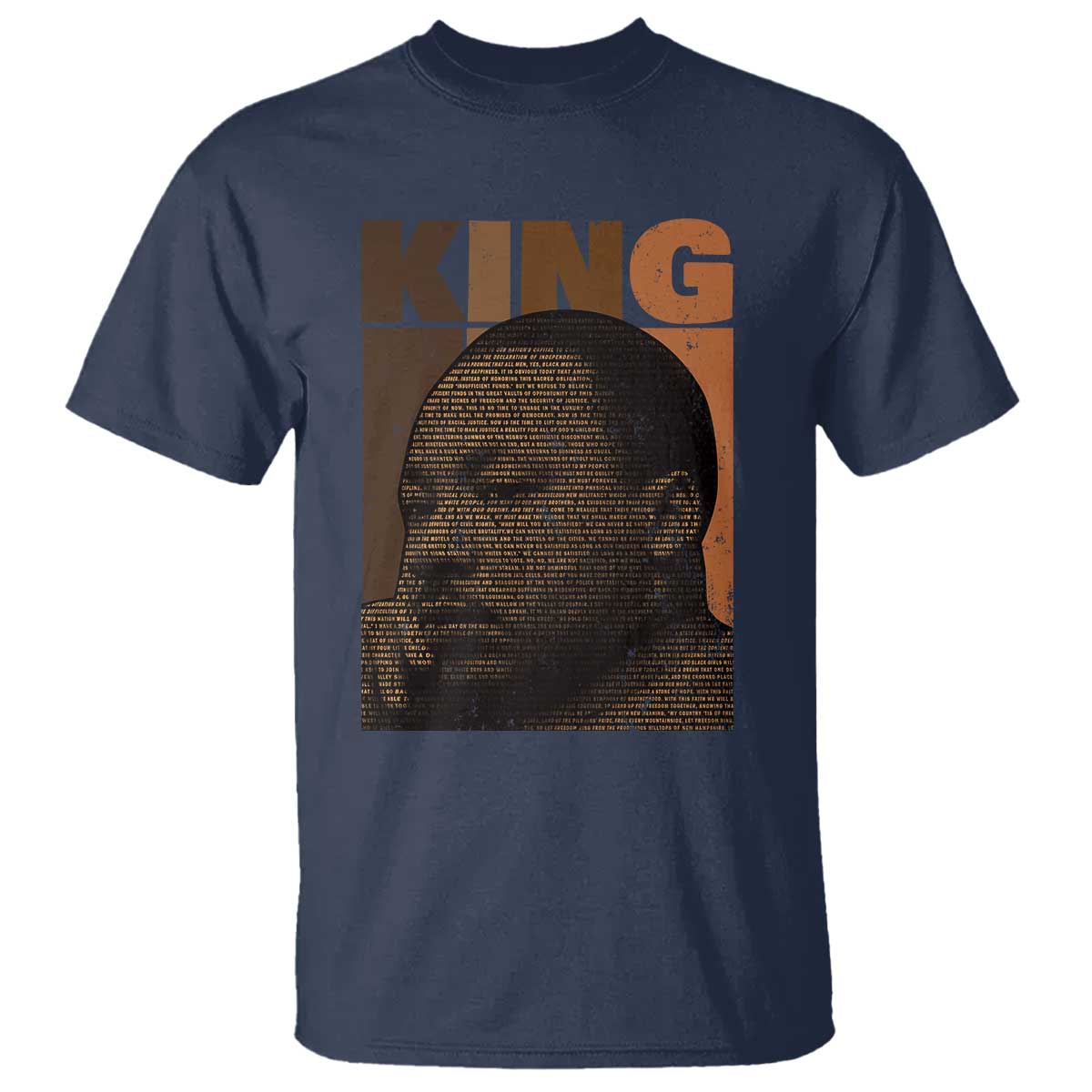 Martin Luther King T Shirt Black History Month MLK Melanin African American TS10 Navy Print Your Wear