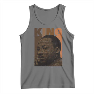 Martin Luther King Tank Top Black History Month MLK Melanin African American TS10 Black Heather Print Your Wear