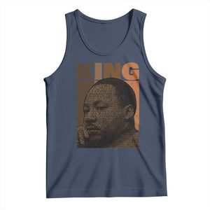 Martin Luther King Tank Top Black History Month MLK Melanin African American TS10 Navy Print Your Wear