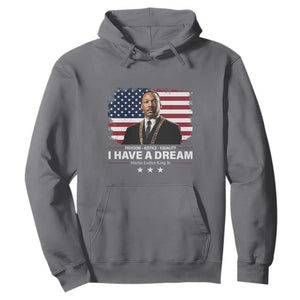 Martin Luther King Hoodie I Have A Dream Freedom Justice Equality MLK Day Black History Month TS10 Charcoal Print Your Wear