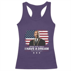 Martin Luther King Racerback Tank Top I Have A Dream Freedom Justice Equality MLK Day Black History Month TS10 Purple Print Your Wear