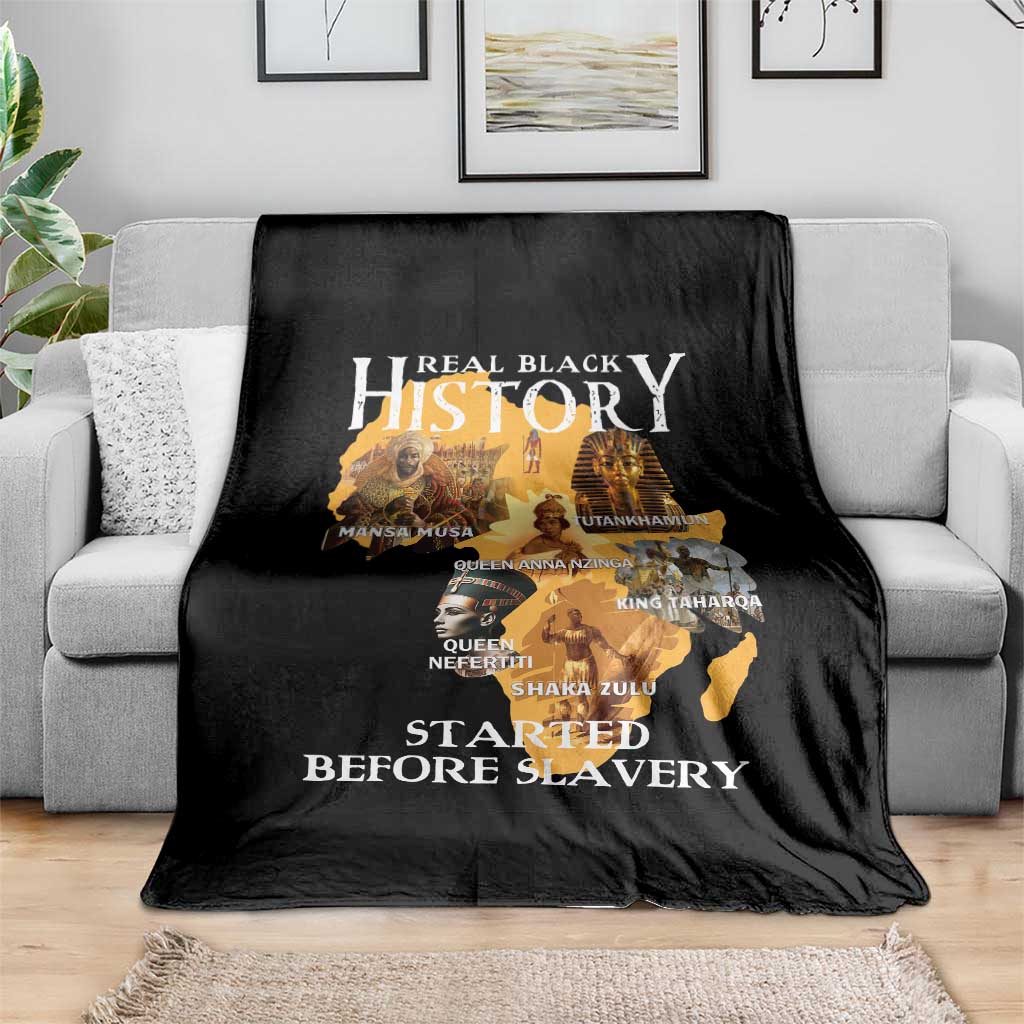 Black History Throw Blanket Didnt Start With Slavery TS10 Print Your Wear