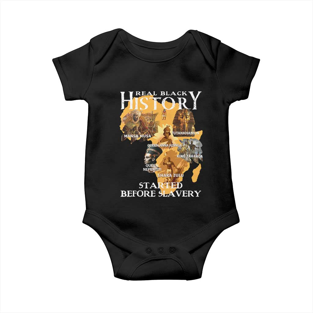 Black History Baby Onesie Didnt Start With Slavery TS10 Black Print Your Wear