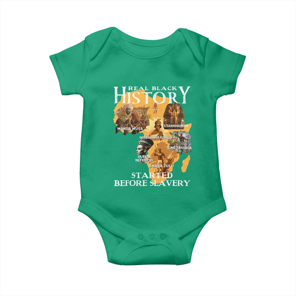 Black History Baby Onesie Didnt Start With Slavery TS10 Irish Green Print Your Wear