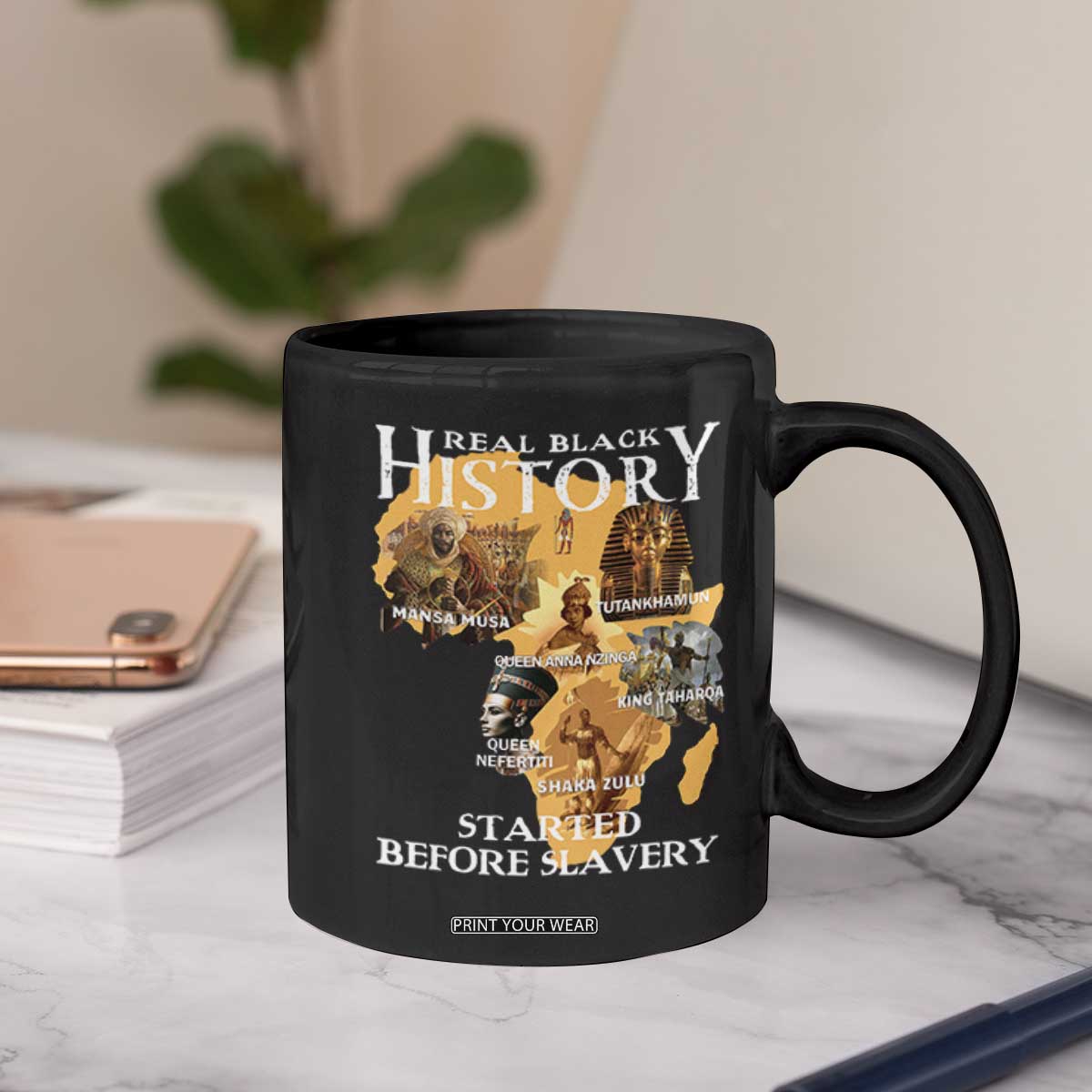 Black History Coffee Mug Didnt Start With Slavery TS10 Print Your Wear