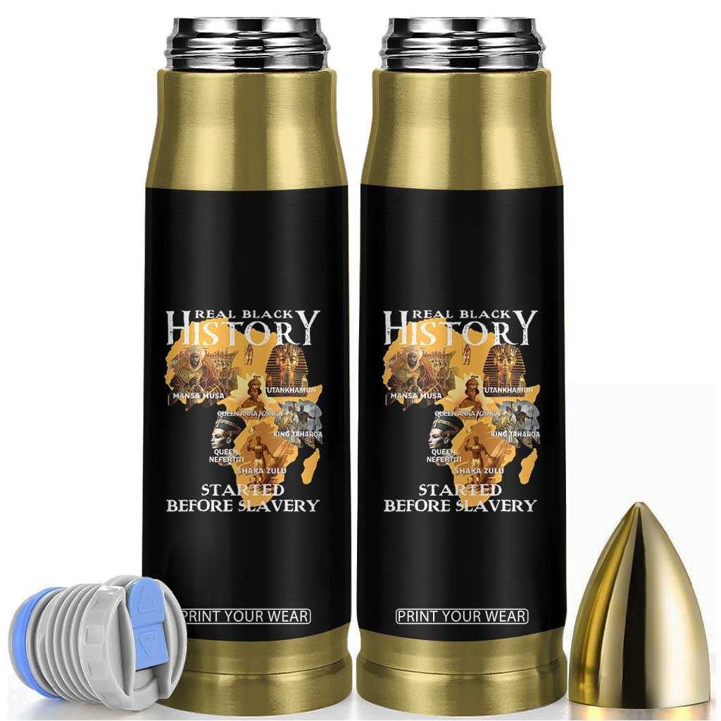 Black History Bullet Tumbler Didnt Start With Slavery TS10 Black Print Your Wear