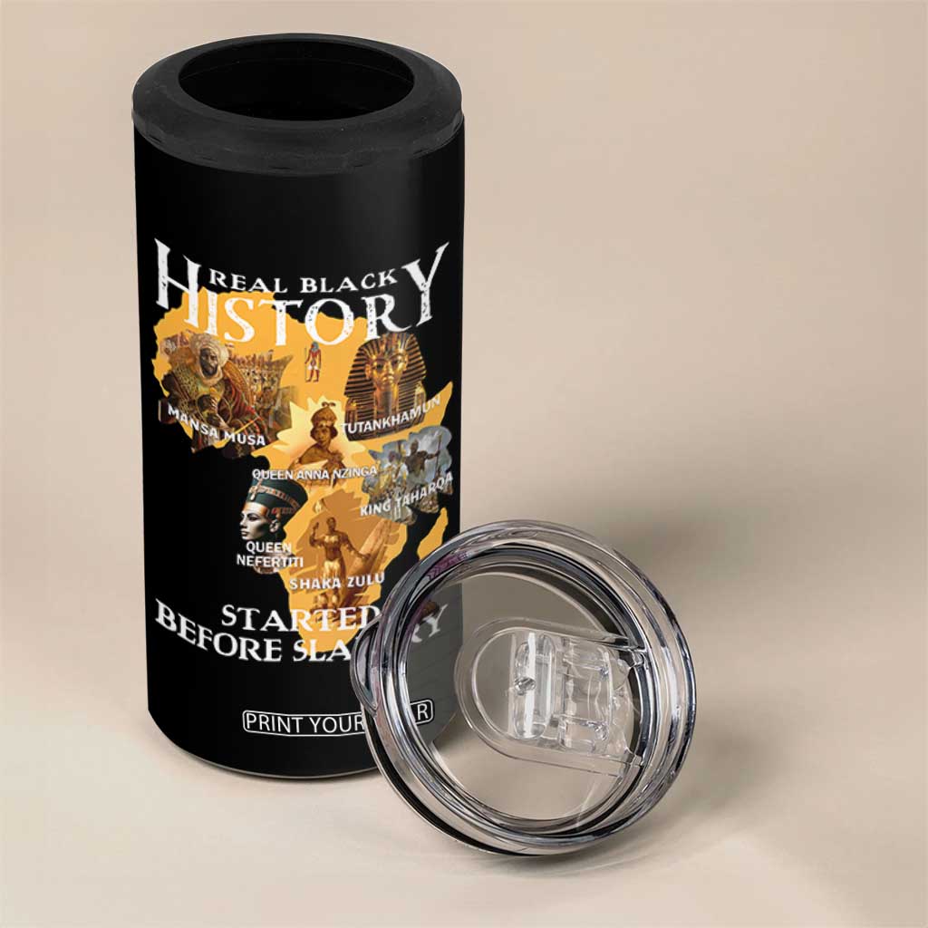 Black History 4 in 1 Can Cooler Tumbler Didnt Start With Slavery TS10 Print Your Wear