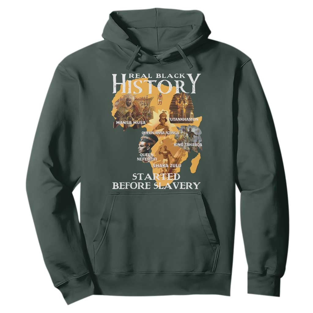 Black History Hoodie Didnt Start With Slavery TS10 Dark Forest Green Print Your Wear