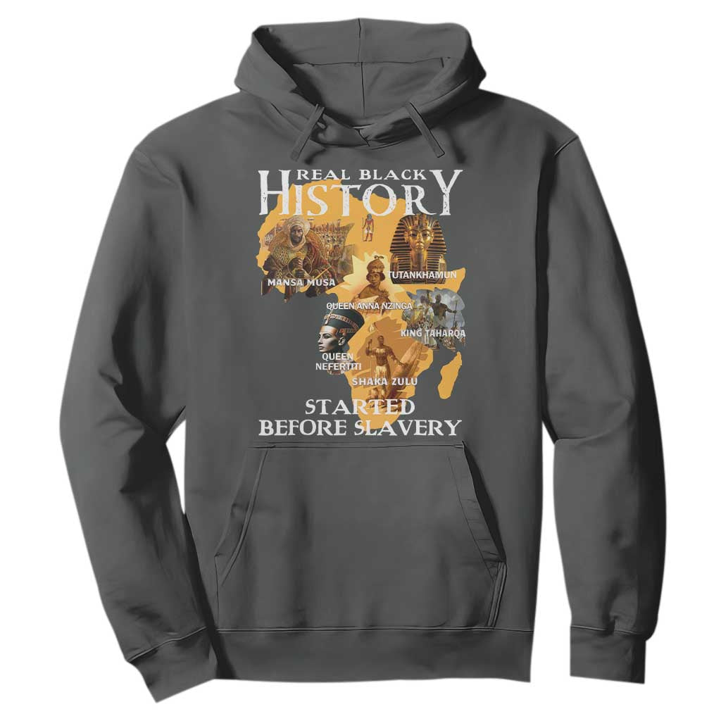 Black History Hoodie Didnt Start With Slavery TS10 Dark Heather Print Your Wear