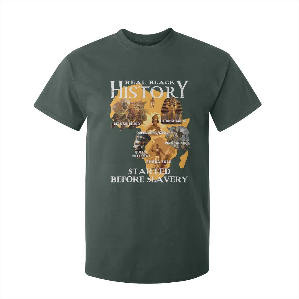 Black History T Shirt For Kid Didnt Start With Slavery TS10 Dark Forest Green Print Your Wear