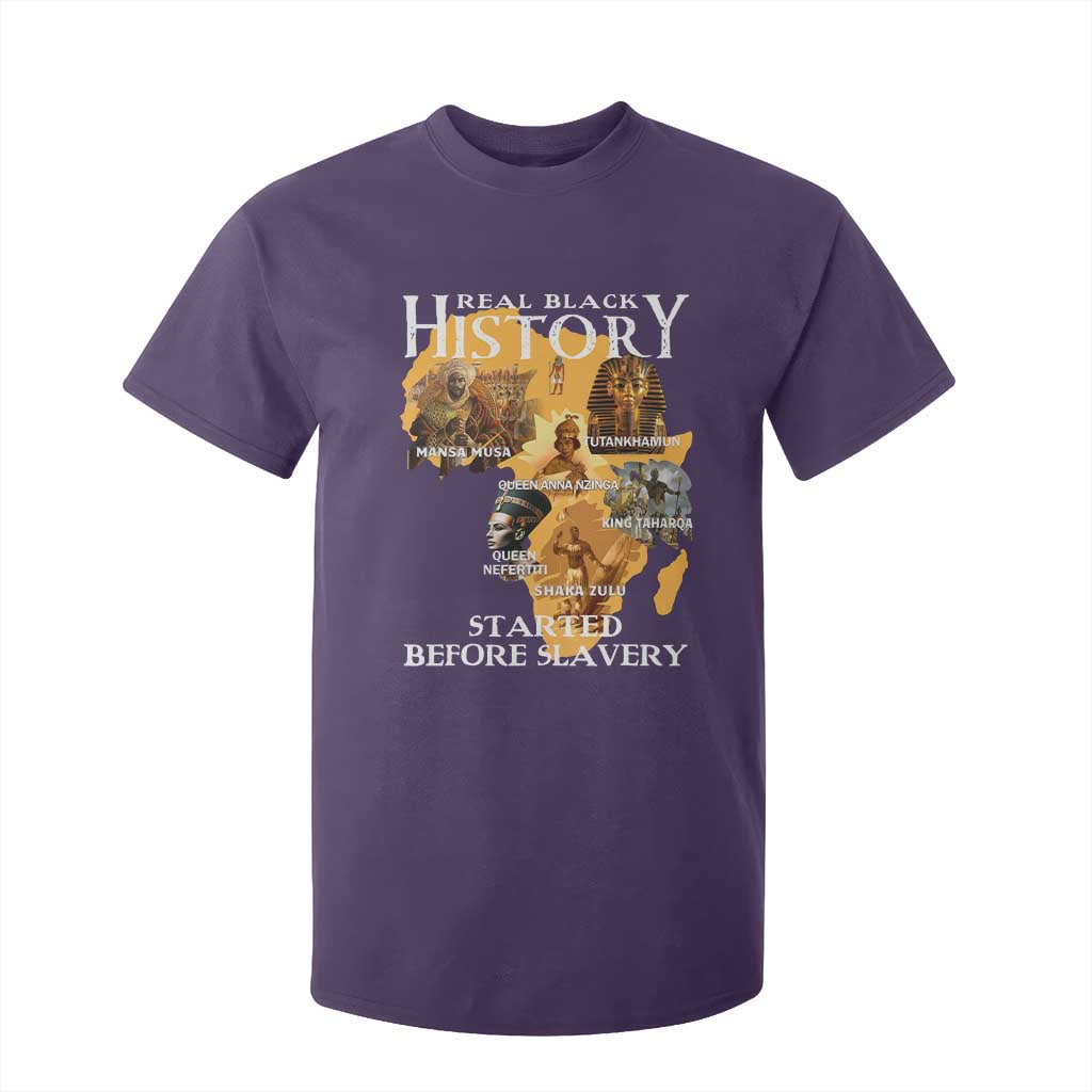 Black History T Shirt For Kid Didnt Start With Slavery TS10 Purple Print Your Wear