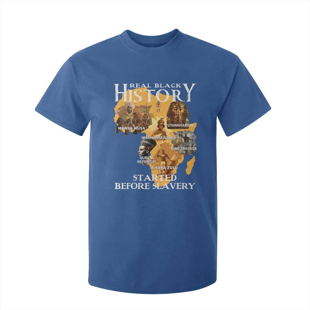 Black History T Shirt For Kid Didnt Start With Slavery TS10 Royal Blue Print Your Wear