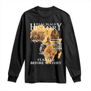 Black History Long Sleeve Shirt Didnt Start With Slavery TS10 Black Print Your Wear