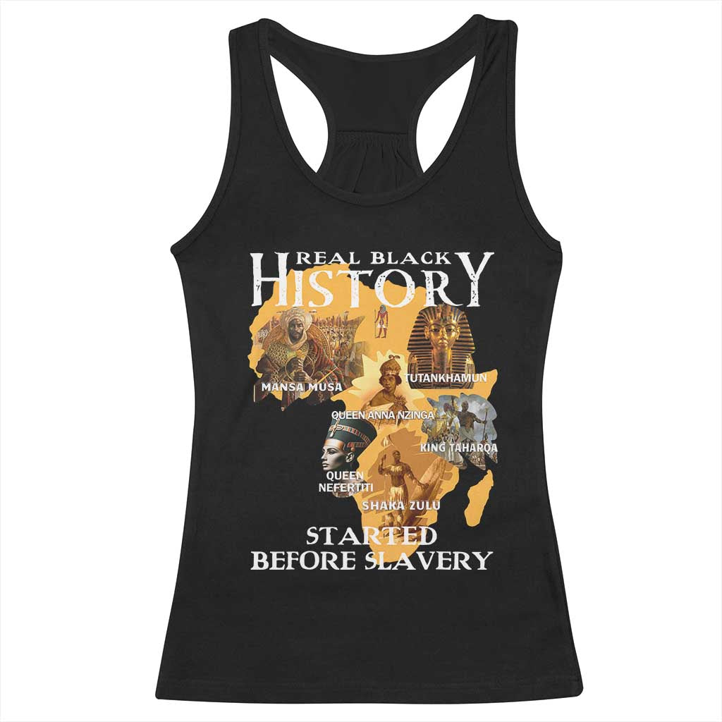 Black History Racerback Tank Top Didnt Start With Slavery TS10 Black Print Your Wear