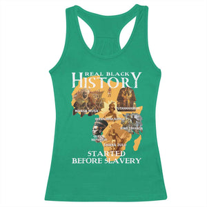 Black History Racerback Tank Top Didnt Start With Slavery TS10 Irish Green Print Your Wear