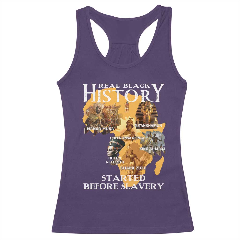 Black History Racerback Tank Top Didnt Start With Slavery TS10 Purple Print Your Wear