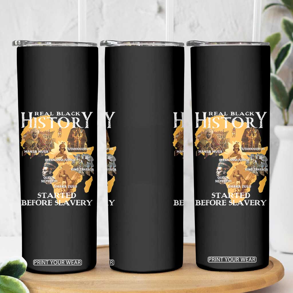 Black History Skinny Tumbler Didnt Start With Slavery TS10 Print Your Wear